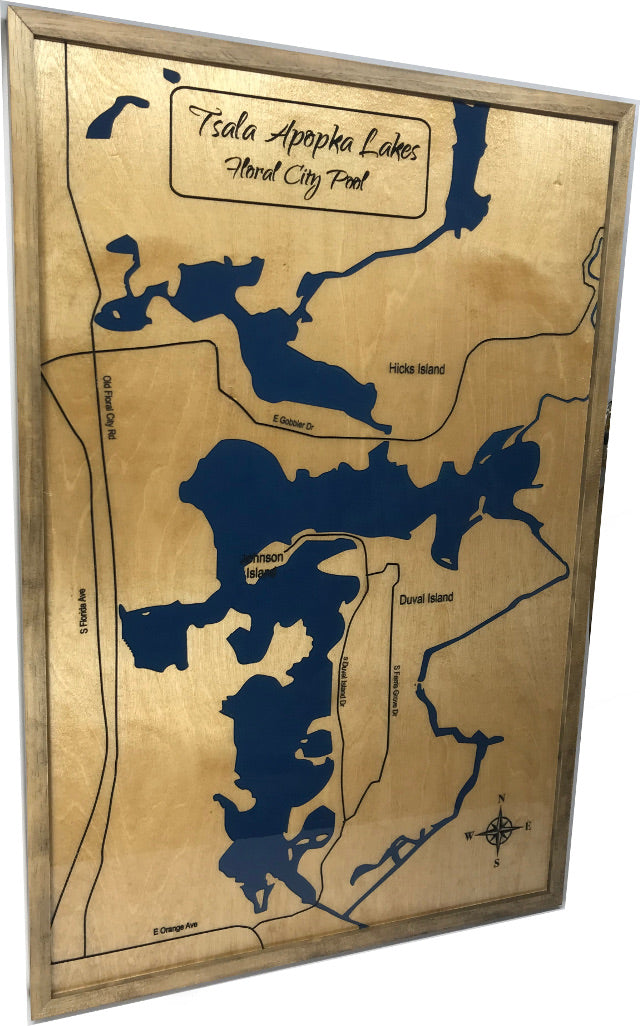 Map of Floral City Lakes