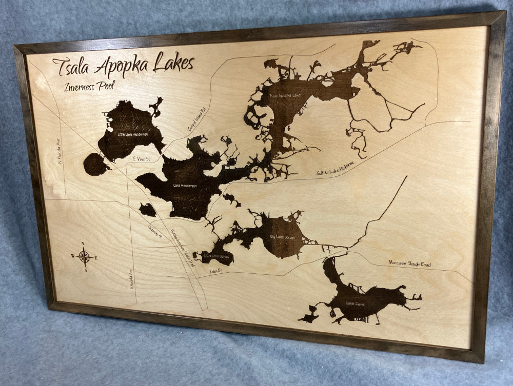 Inverness Lakes Laser Map