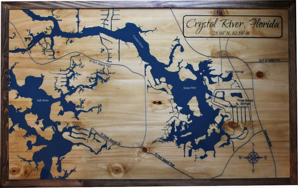 Map of Crystal River Florida