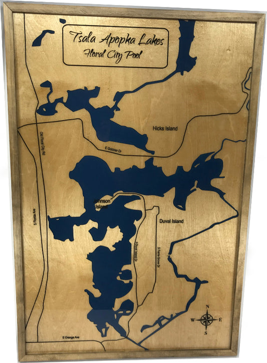 Map of Floral City Lakes