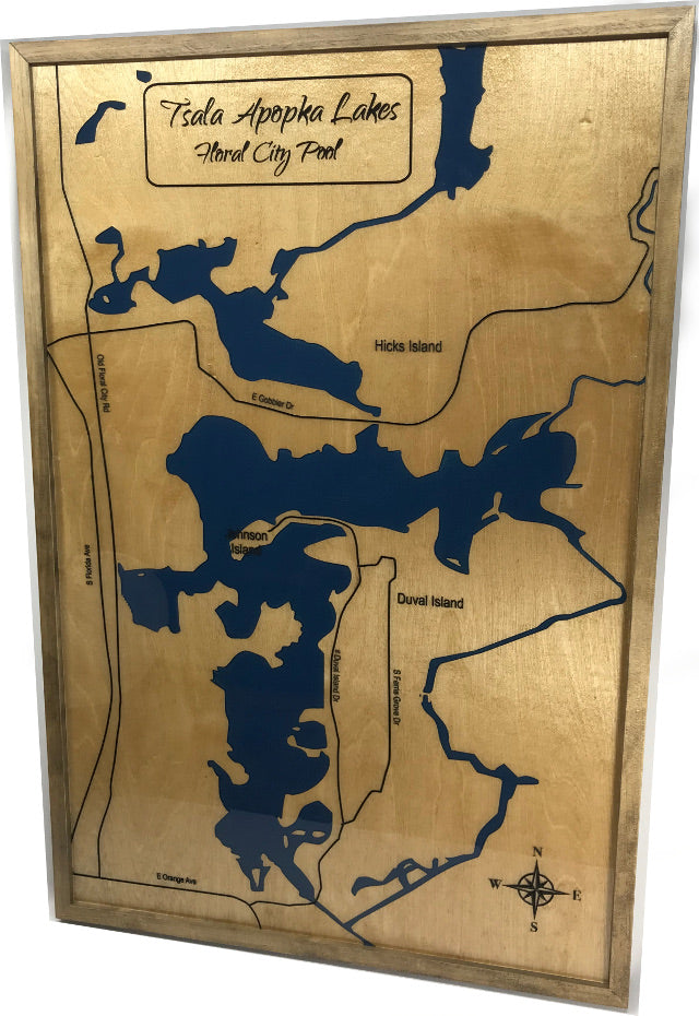 Map of Floral City Lakes