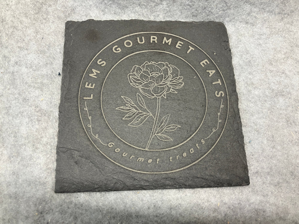 Custom Slate Coaster Set