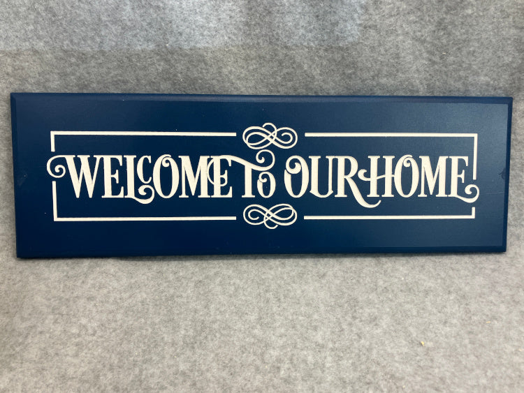 Welcome to our Home (Blue)