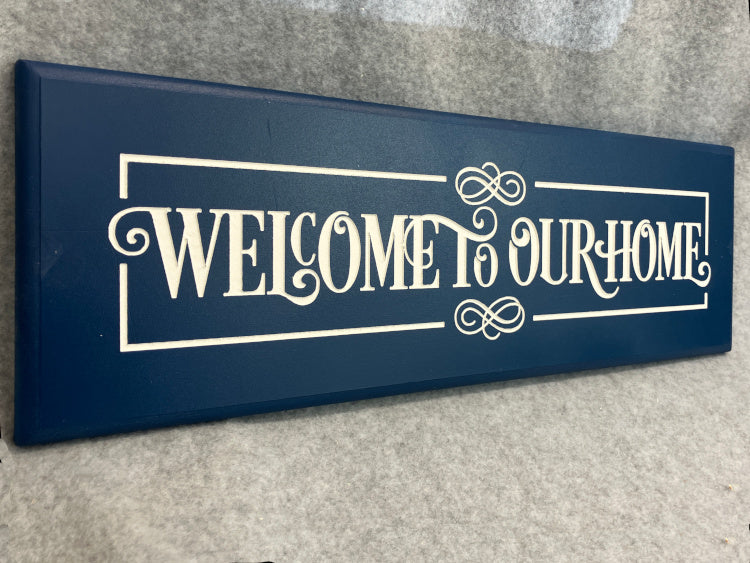 Welcome to our Home (Blue)