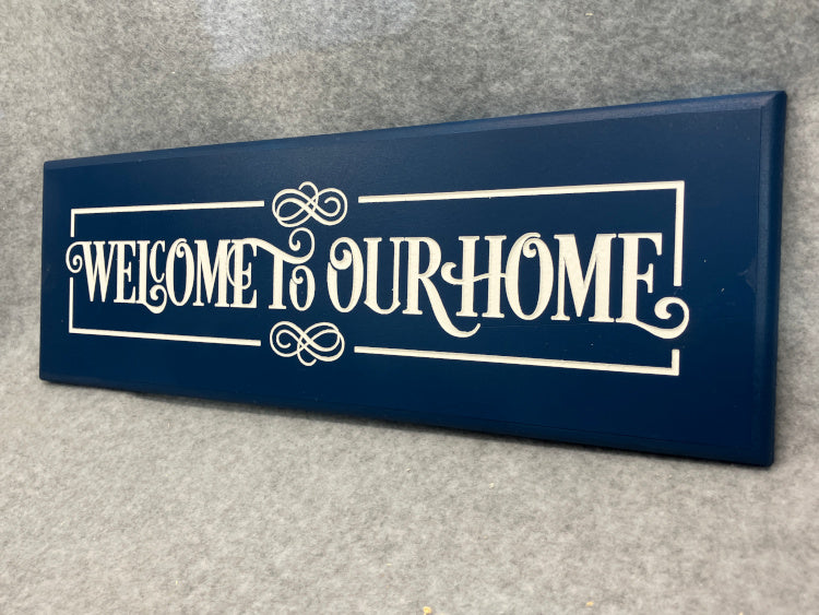Welcome to our Home (Blue)
