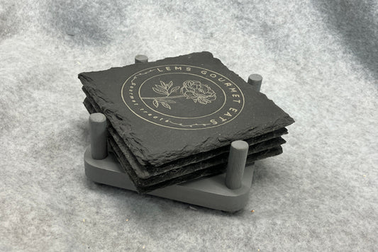 Custom Slate Coaster Set