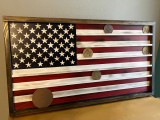 Challenge Coin Display Flag