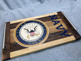 Navy Serving Tray