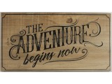 Adventure Begins Now (Rustic)