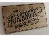 Adventure Begins Now (Rustic)